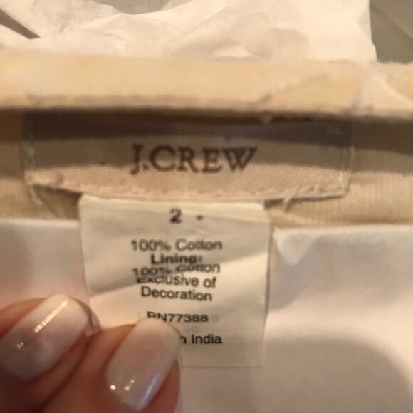 J. crew white strapless dress size 2 - Picture 3 of 4